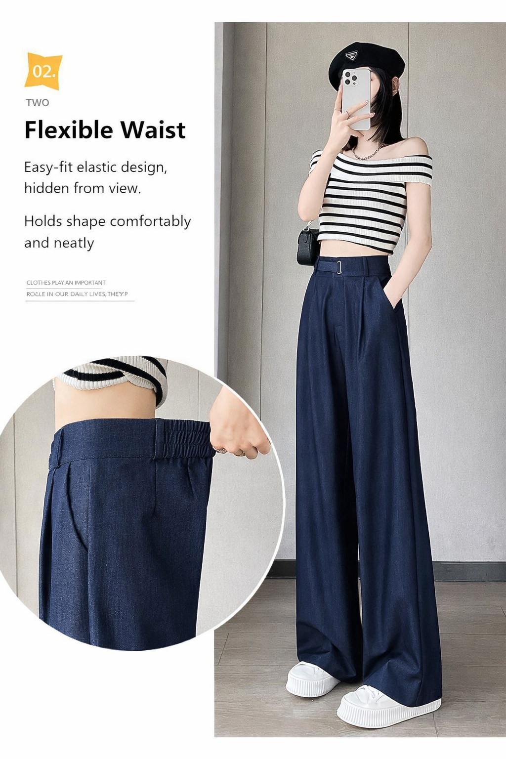 A Old Money Ice Silk Trouser in Dark Blue 💙