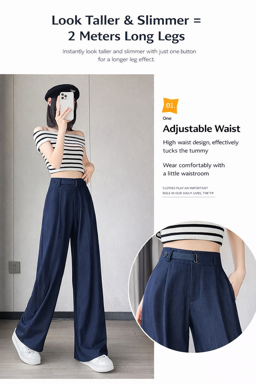 A Old Money Ice Silk Trouser in Dark Blue 💙