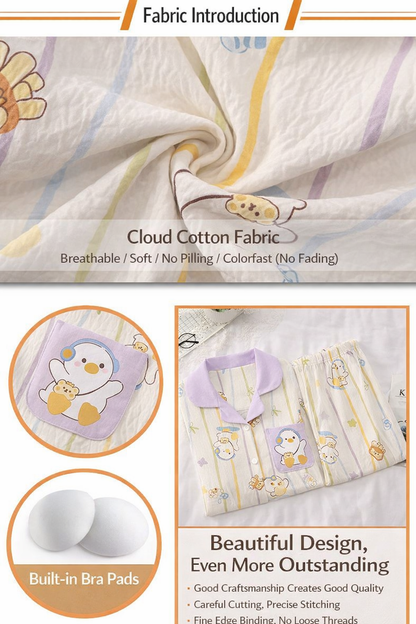 Quack & Roll Padded Nightsuit Set