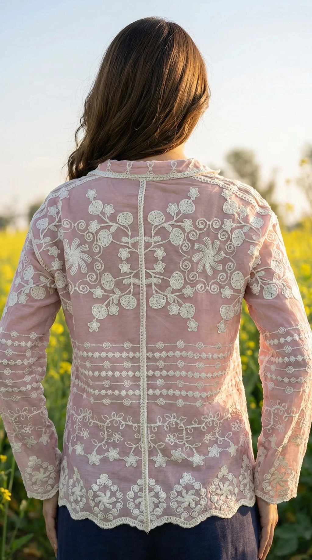 Blush Heirloom Embroidered Shirt