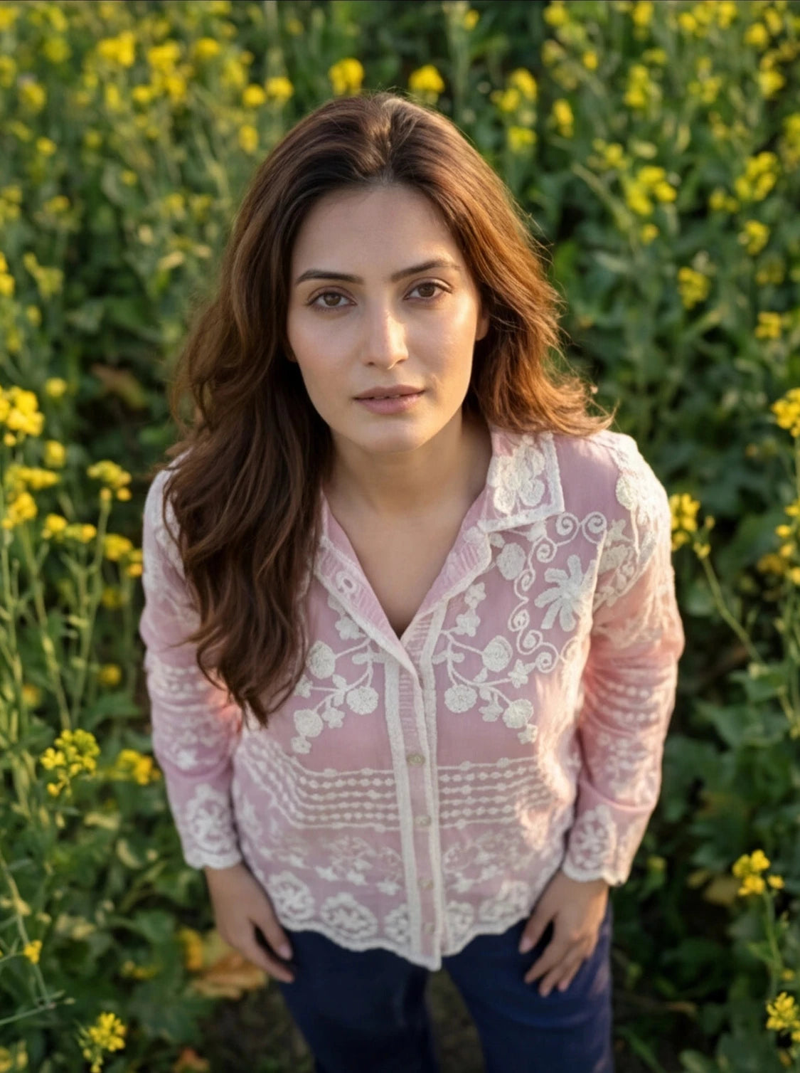 Blush Heirloom Embroidered Shirt