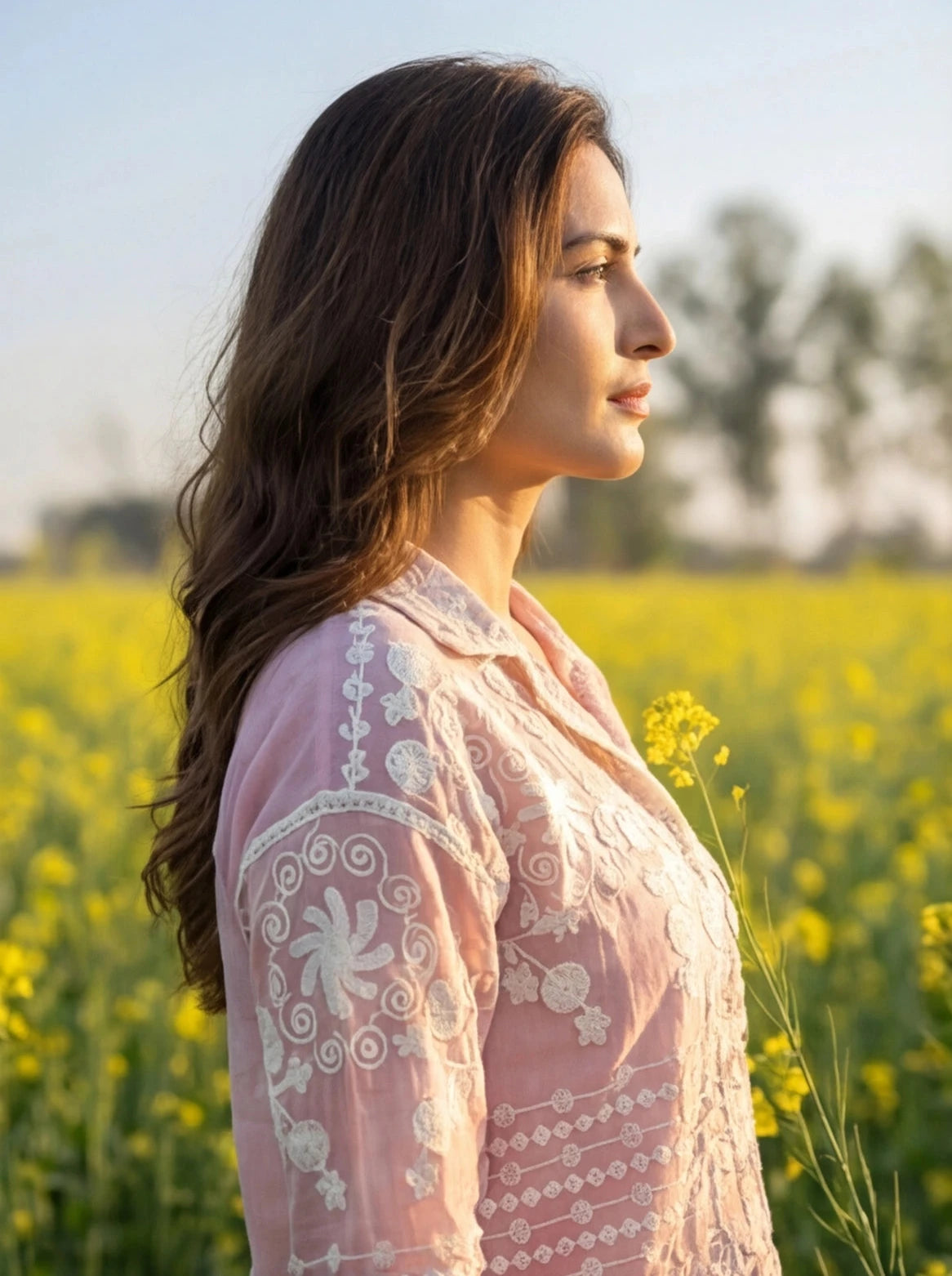 Blush Heirloom Embroidered Shirt