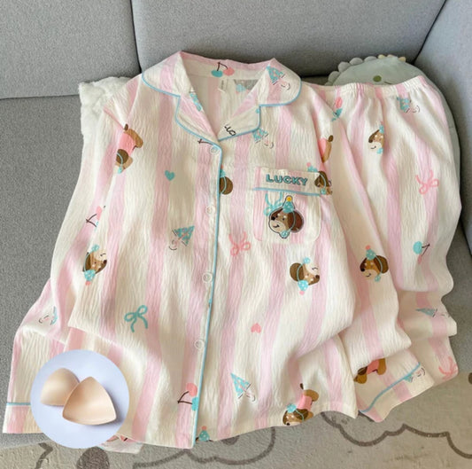 Happy Tail Padded Nightsuit Set