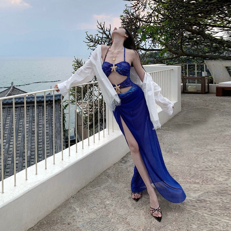 Sea Stars Monokini with Skirt